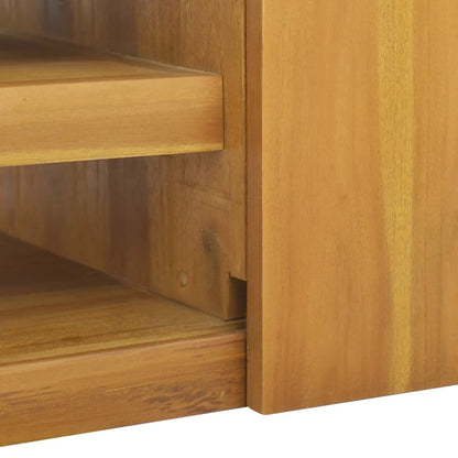 vidaXL Wand-Badschrank 60x45x30 cm Massivholz Teak