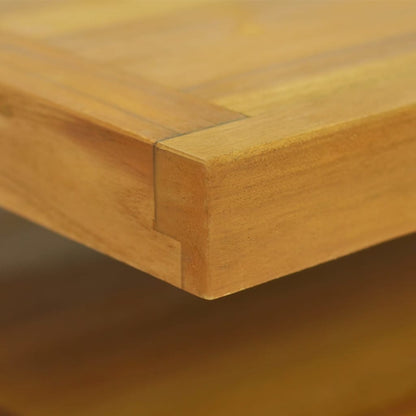 vidaXL Wand-Badschrank 60x45x30 cm Massivholz Teak