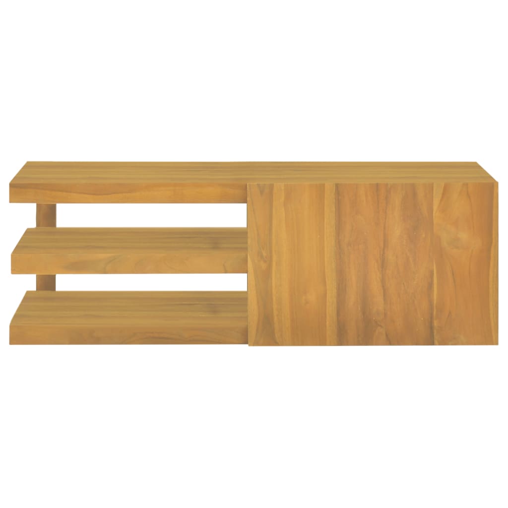 vidaXL Wand-Badschrank 90x40x30 cm Massivholz Teak