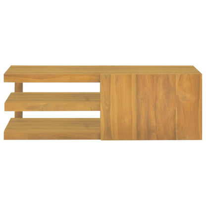 vidaXL Wand-Badschrank 90x40x30 cm Massivholz Teak