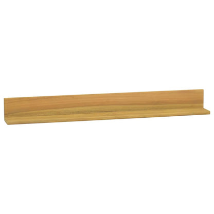 vidaXL Wandregale 2 Stk. 90x10x10 cm Massivholz Teak