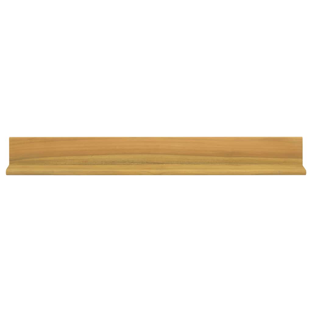 vidaXL Wandregale 2 Stk. 90x10x10 cm Massivholz Teak