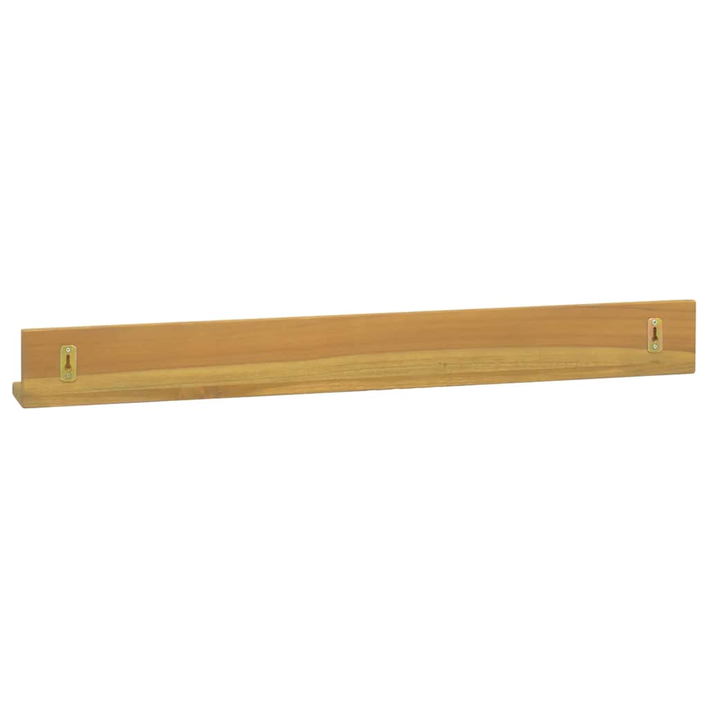 vidaXL Wandregale 2 Stk. 90x10x10 cm Massivholz Teak