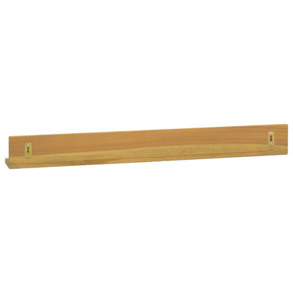 vidaXL Wandregale 2 Stk. 90x10x10 cm Massivholz Teak