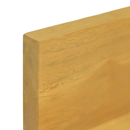 vidaXL Wandregale 2 Stk. 90x10x10 cm Massivholz Teak