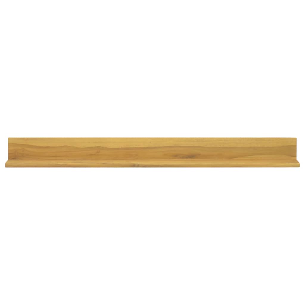 vidaXL Wandregale 2 Stk. 110x10x10 cm Massivholz Teak
