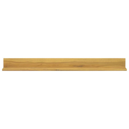 vidaXL Wandregale 2 Stk. 110x10x10 cm Massivholz Teak