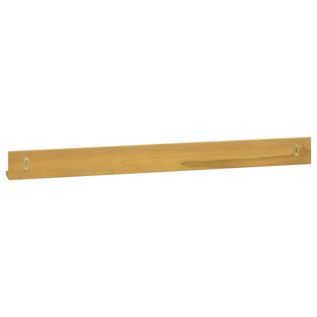 vidaXL Wandregale 2 Stk. 110x10x10 cm Massivholz Teak
