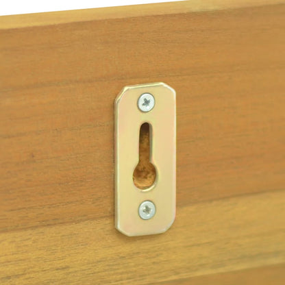 vidaXL Wandregale 2 Stk. 110x10x10 cm Massivholz Teak