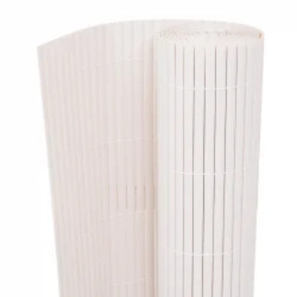 vidaXL Clôture de jardin double face 90x400 cm Blanc