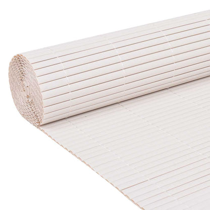 vidaXL Clôture de jardin double face 90x400 cm Blanc
