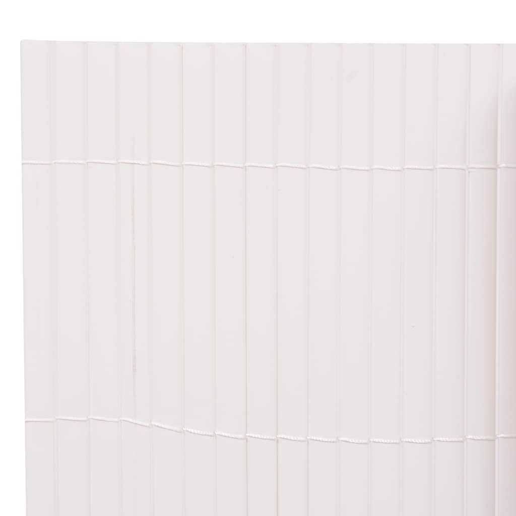 vidaXL Clôture de jardin double face 90x400 cm Blanc