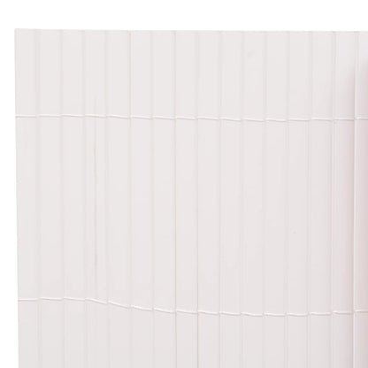 vidaXL Clôture de jardin double face 90x400 cm Blanc