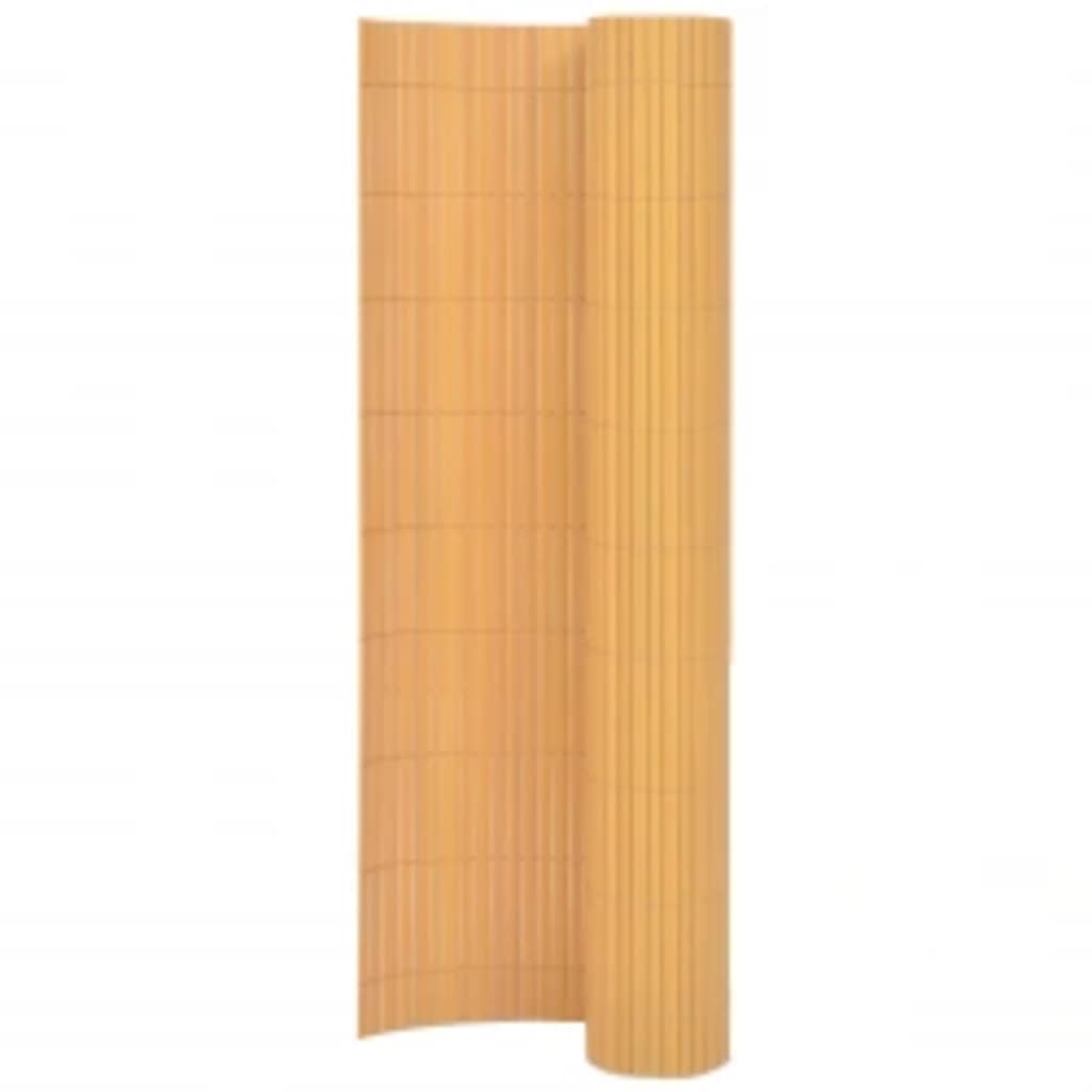 vidaXL Clôture de jardin double face 90x400 cm Jaune