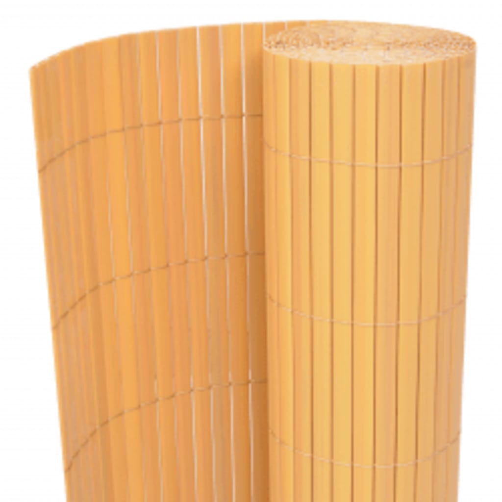 vidaXL Clôture de jardin double face 90x400 cm Jaune