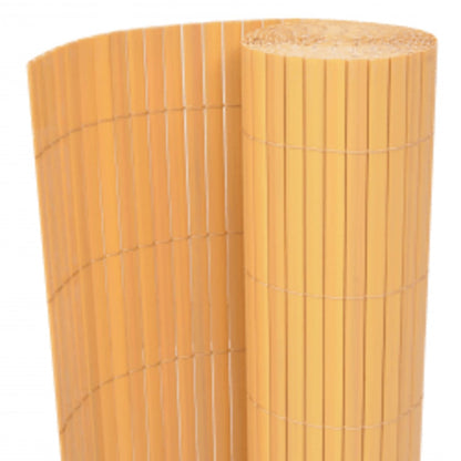 vidaXL Clôture de jardin double face 90x400 cm Jaune