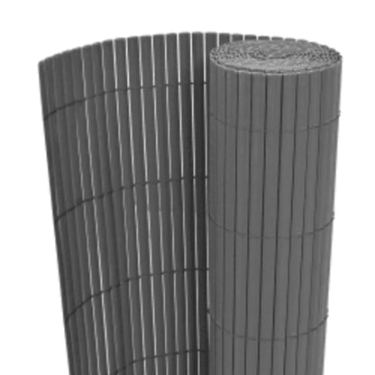 vidaXL Clôture de Jardin Double Face 90x400 cm Gris