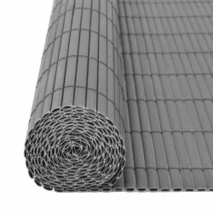 vidaXL Clôture de Jardin Double Face 110x300 cm Gris
