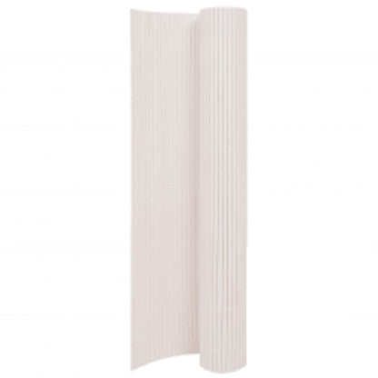 vidaXL Clôture de jardin double face 110x400 cm Blanc