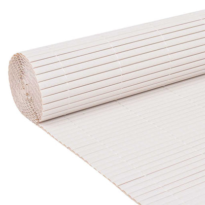 vidaXL Clôture de jardin double face 110x400 cm Blanc