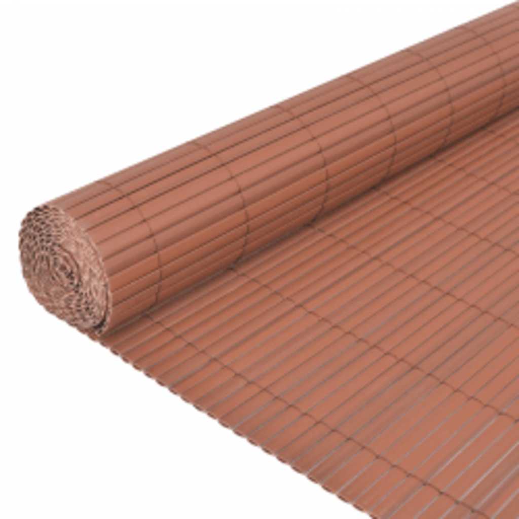 vidaXL Clôture de jardin double face 110x400 cm Marron