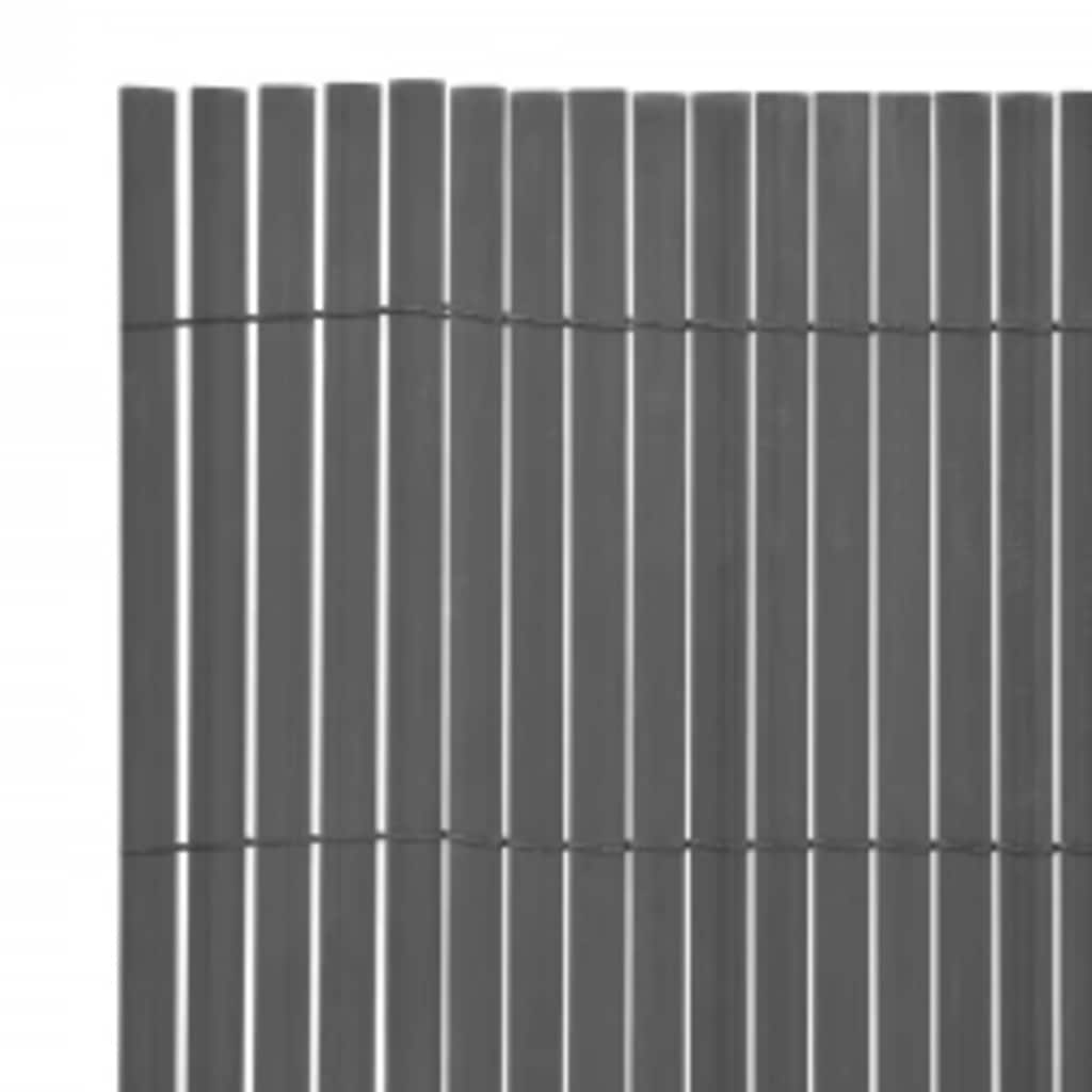 vidaXL Clôture de jardin double face 110 x 400 cm Gris