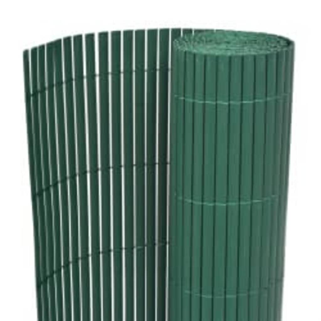 vidaXL Clôture de jardin double face 110x500 cm verte