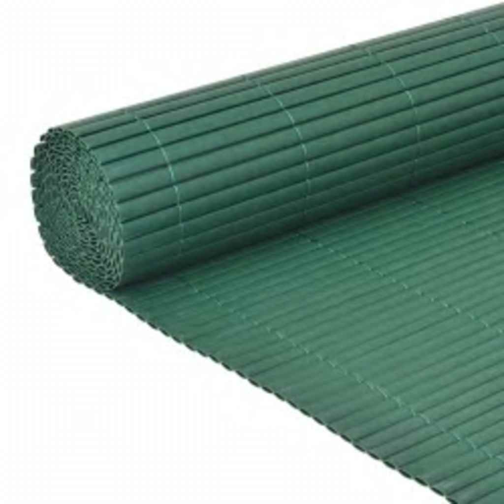 vidaXL Clôture de jardin double face 110x500 cm verte