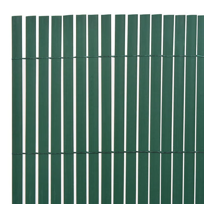 vidaXL Clôture de jardin double face 110x500 cm verte