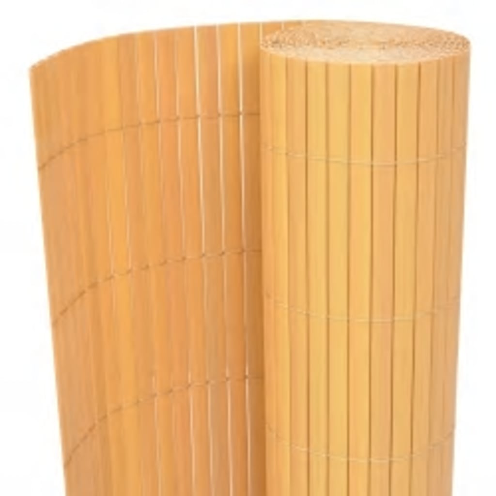 vidaXL Clôture de jardin double face 110x500 cm Jaune