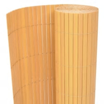 vidaXL Clôture de jardin double face 110x500 cm Jaune