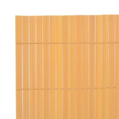 vidaXL Clôture de jardin double face 110x500 cm Jaune