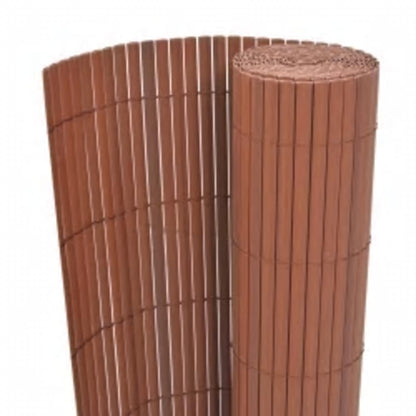 vidaXL Clôture de jardin double face 110x500 cm Marron