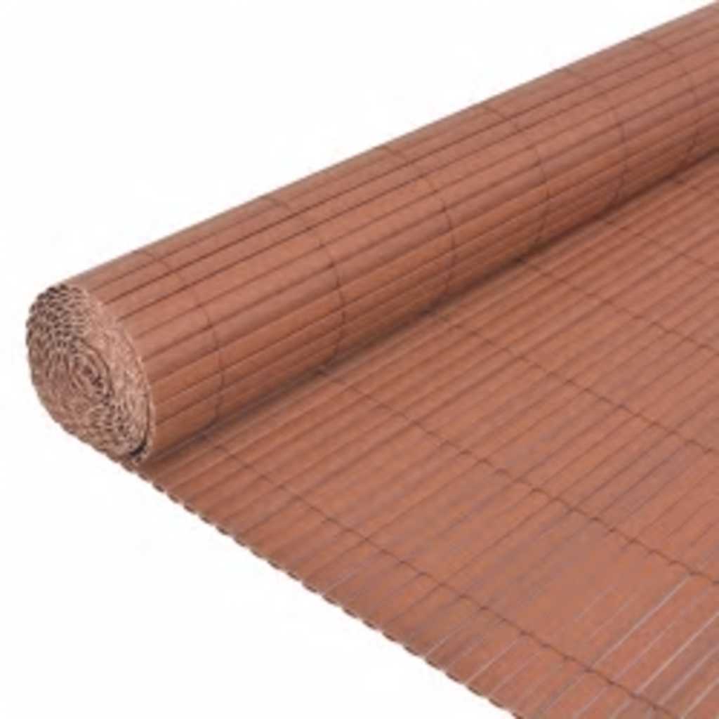 vidaXL Clôture de jardin double face 110x500 cm Marron