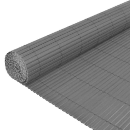 vidaXL Clôture de jardin double face 110x500 cm Gris