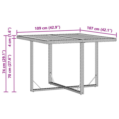 vidaXL Gartentisch