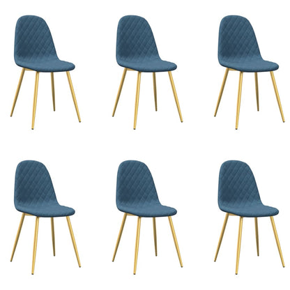 vidaXL Chaises de salle à manger 6 pcs Gris clair Velours