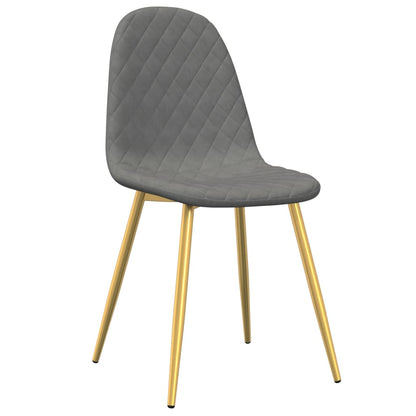 vidaXL Chaises de salle à manger 6 pcs Gris clair Velours