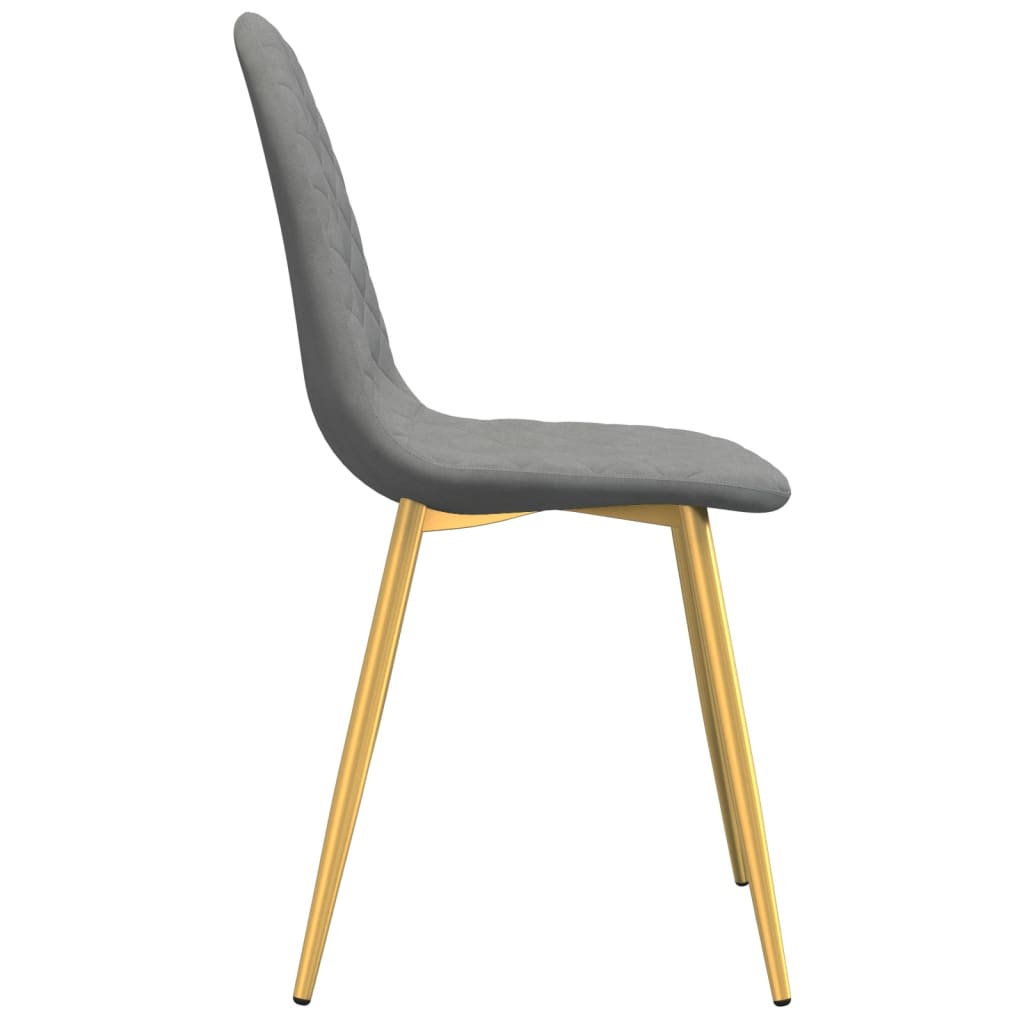 vidaXL Chaises de salle à manger 6 pcs Gris clair Velours