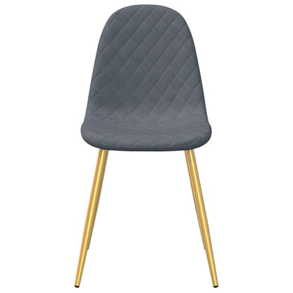 vidaXL Chaises de salle à manger 6 pcs Vert foncé Velours