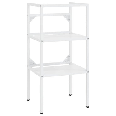 vidaXL Meuble sous-vasque de salle de bain Blanc 40x38x83 cm Fer