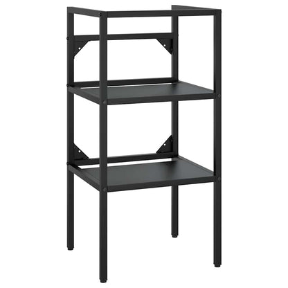 vidaXL Meuble sous-vasque de salle de bain noir 40x38x83 cm Fer