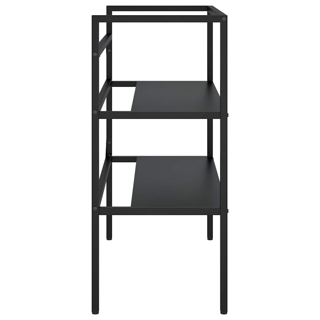 vidaXL Meuble sous-vasque Noir 79x38x83 cm Fer