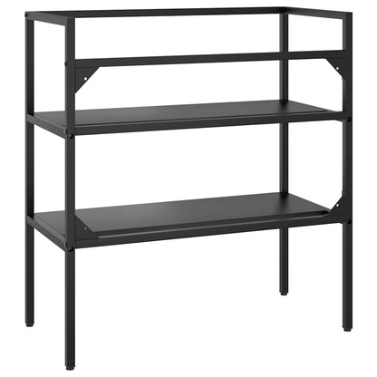 vidaXL Meuble sous-vasque Noir 79x38x83 cm Fer