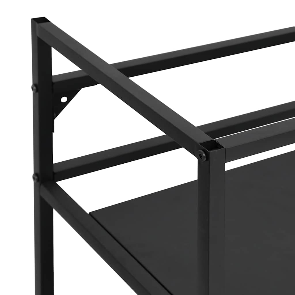 vidaXL Meuble sous-vasque Noir 79x38x83 cm Fer