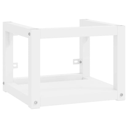 vidaXL Meuble de lavabo mural blanc 40x38x31 cm fer