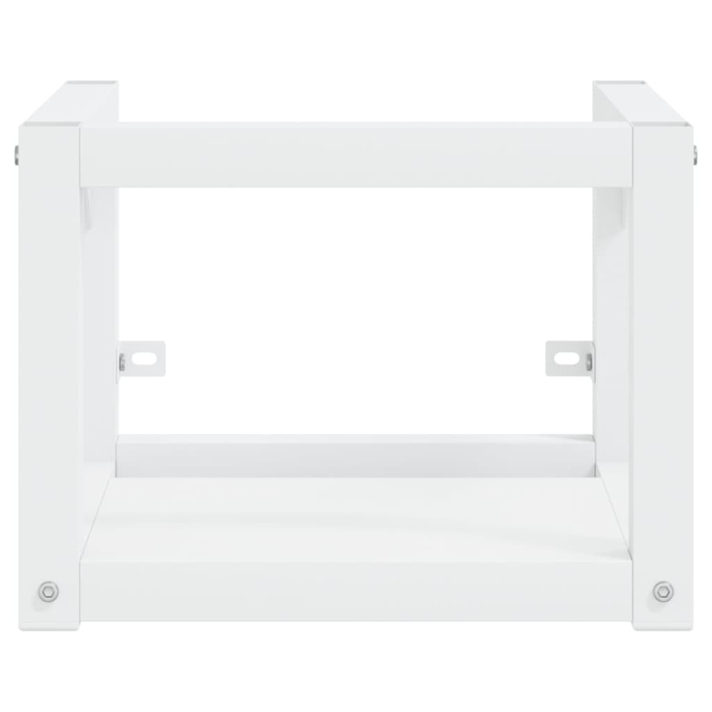 vidaXL Meuble de lavabo mural blanc 40x38x31 cm fer