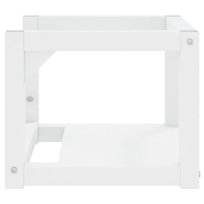 vidaXL Meuble de lavabo mural blanc 40x38x31 cm fer