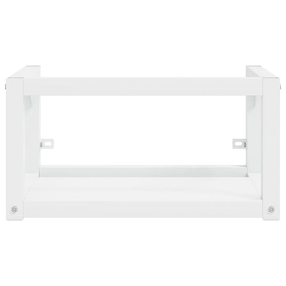 vidaXL Meuble lavabo mural de salle de bain Blanc 59x38x31 cm Fer
