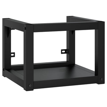 vidaXL Meuble sous-vasque mural noir 40x38x31 cm fer